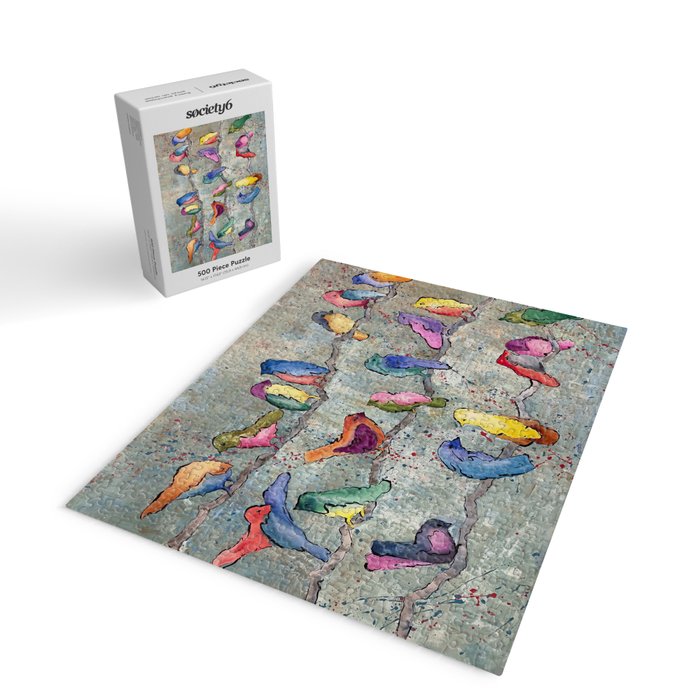 Colorful Birds Banter Jigsaw Puzzle Gallery Image 2