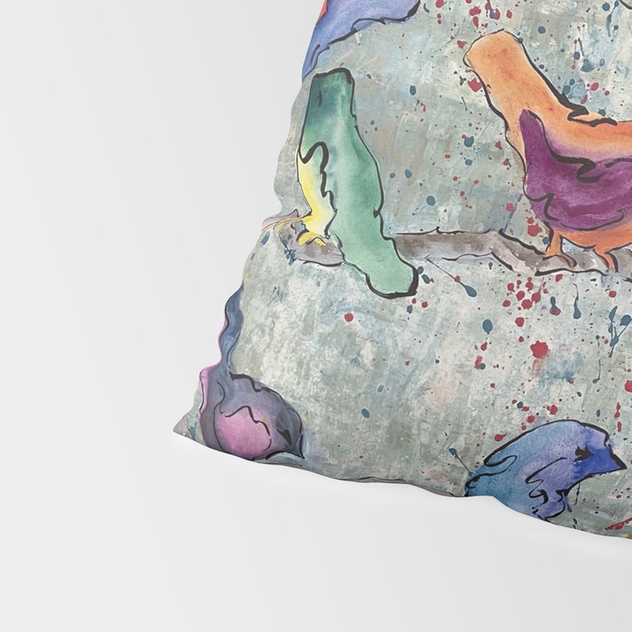 Colorful Birds Banter Pillow Sham Gallery Image 4