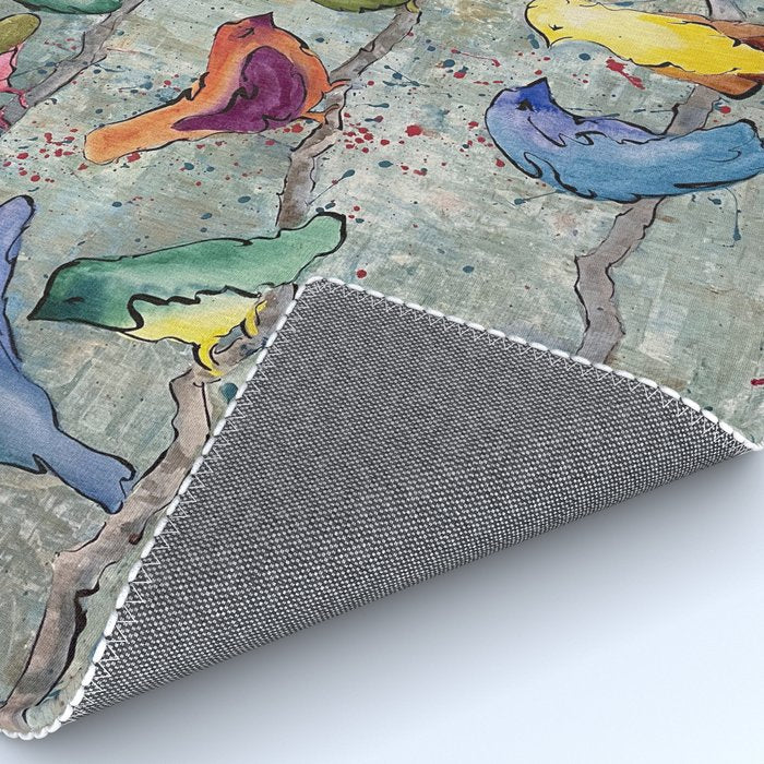 Colorful Birds Banter Rug Gallery Image 4
