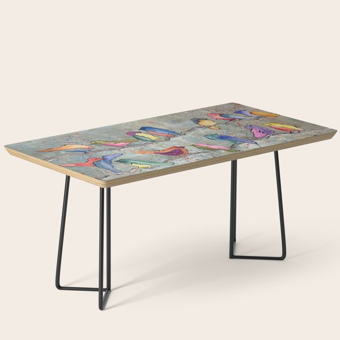 Colorful Birds Banter Coffee Table Gallery Image 1