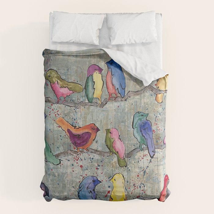 Colorful Birds Banter Comforter Gallery Image 6