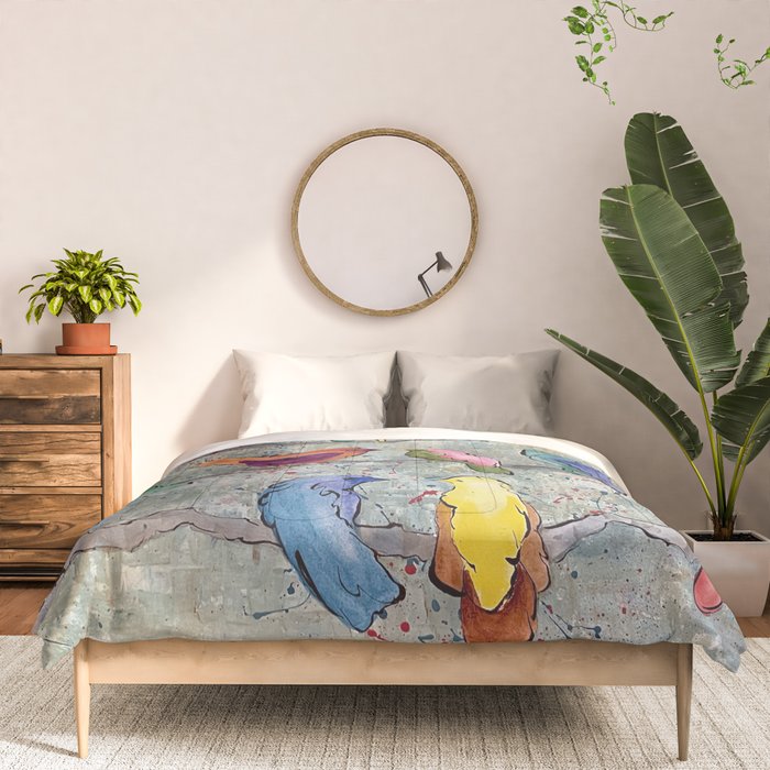 Colorful Birds Banter Comforter Gallery Image 3