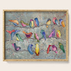 Colorful Birds Banter Serving Tray Gallery Image 1