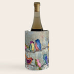 Colorful Birds Banter Wine Chiller Gallery Image 1