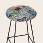 Colorful Birds Banter Stool Gallery Image 2