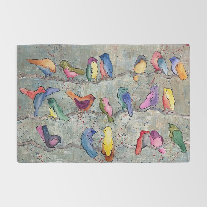 Colorful Birds Banter Rug Gallery Image 2