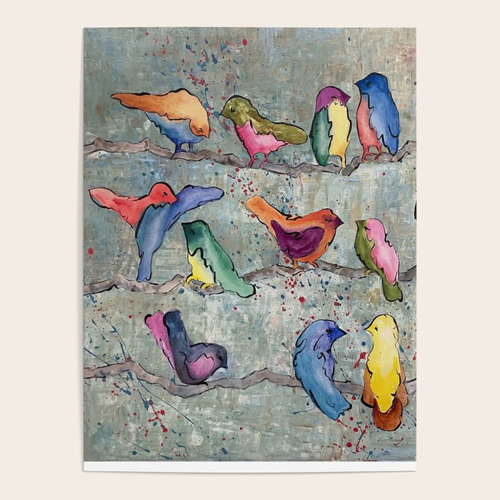 Colorful Birds Banter Poster Gallery Image 4