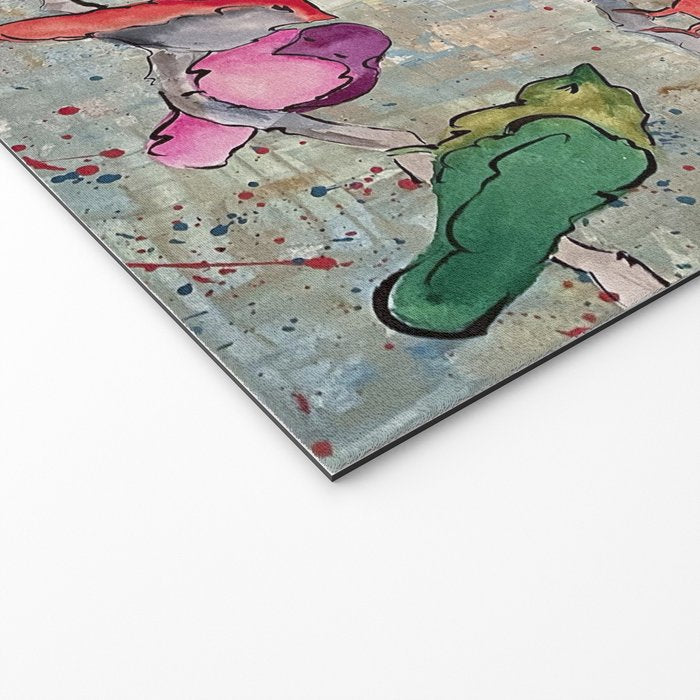 Colorful Birds Banter Welcome Mat Gallery Image 2