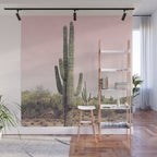 Blush Sky Cactus Wall Mural Gallery Image 1