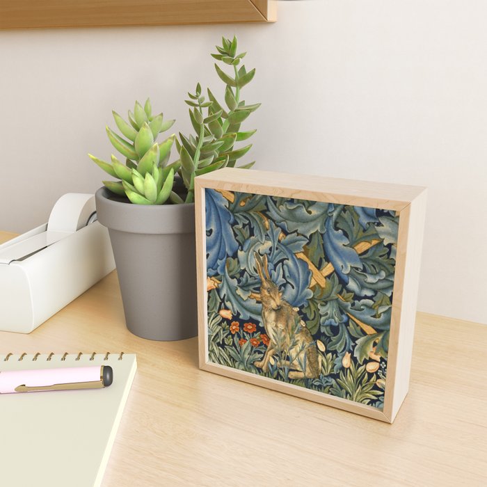 William Morris Forest Rabbit , Morris Floral Mini Art Print Gallery Image 2