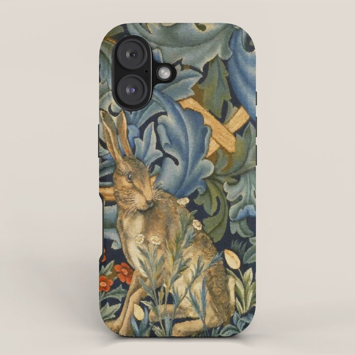 William Morris Forest Rabbit , Morris Floral iPhone Case Gallery Image 1