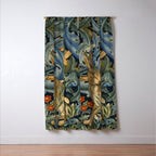 William Morris Forest Rabbit , Morris Floral Window Curtain Gallery Image 3