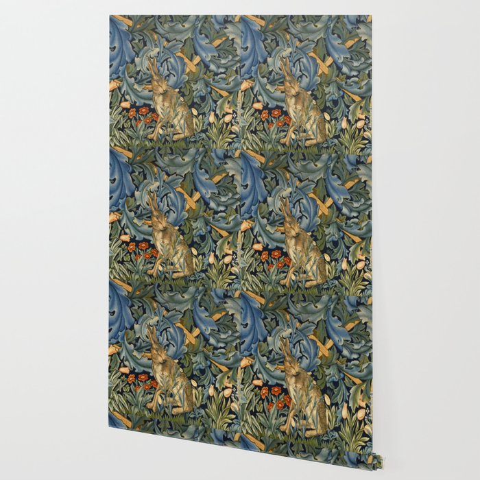William Morris Forest Rabbit , Morris Floral Wallpaper Gallery Image 2