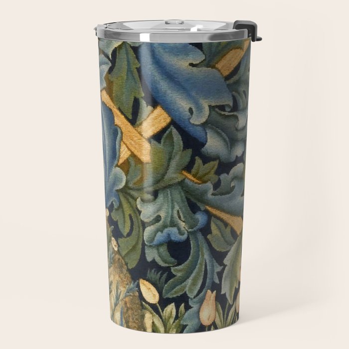 William Morris Forest Rabbit , Morris Floral Travel Mug Gallery Image 2