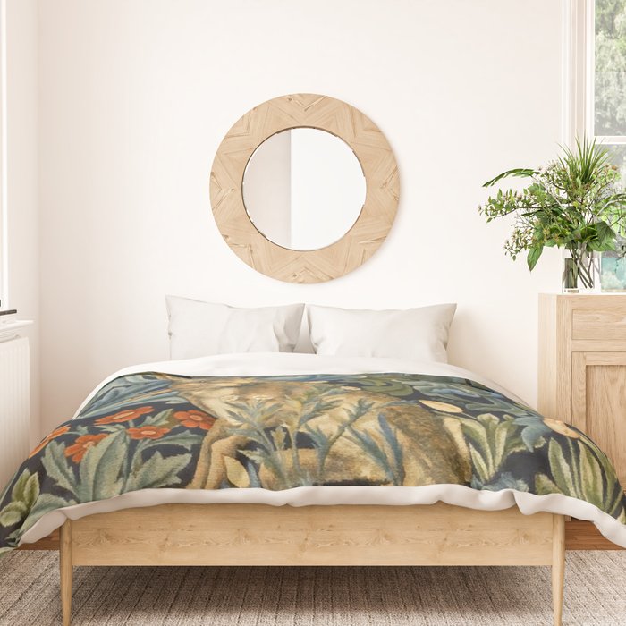 William Morris Forest Rabbit , Morris Floral Duvet Cover Gallery Image 3