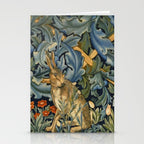 William Morris Forest Rabbit , Morris Floral Stationery Card Gallery Image 2