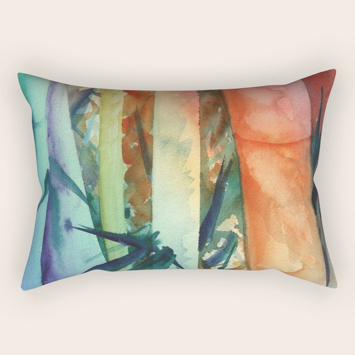 Kauai Rainbow Bamboo 2 Rectangular Pillow Gallery Image 1
