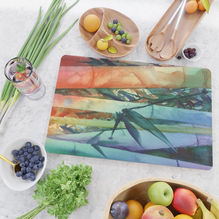 Kauai Rainbow Bamboo 2 Cutting Board Gallery Image 2
