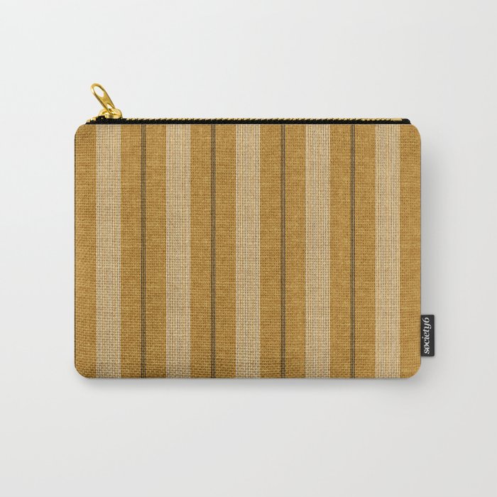 ivy stripes - mustard and black Carry All Pouch Gallery Image 1