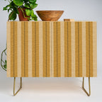 ivy stripes - mustard and black Credenza Gallery Image 1