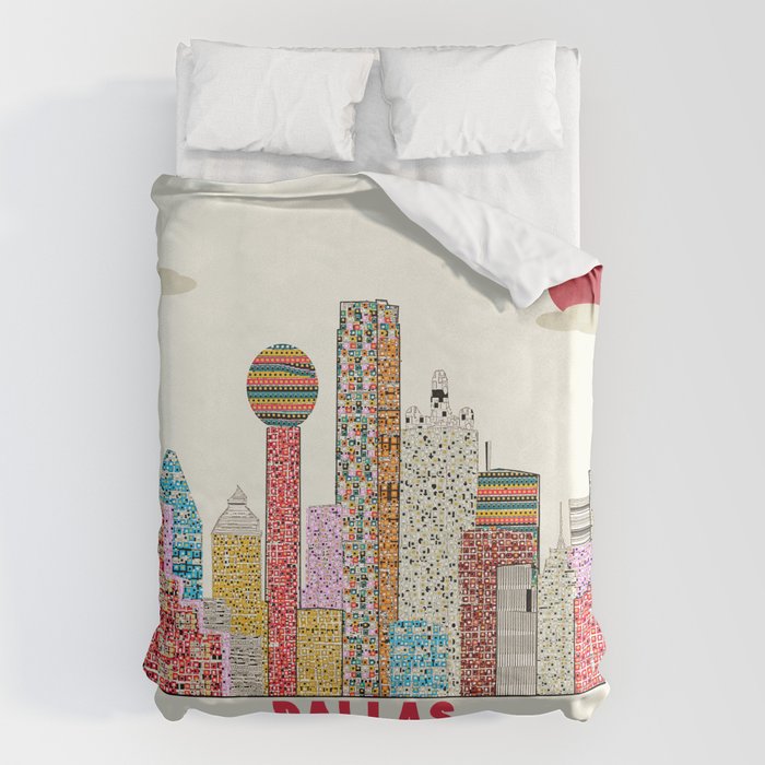 dallas skyline  Duvet Cover Gallery Image 6
