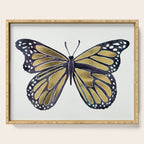 Gold Butterfly Serving Tray Gallery Image 1