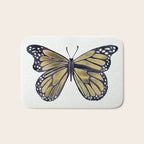 Gold Butterfly Bath Mat Gallery Image 1