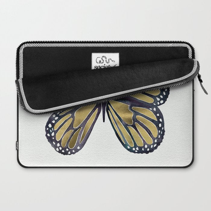 Gold Butterfly Laptop Sleeve Gallery Image 2