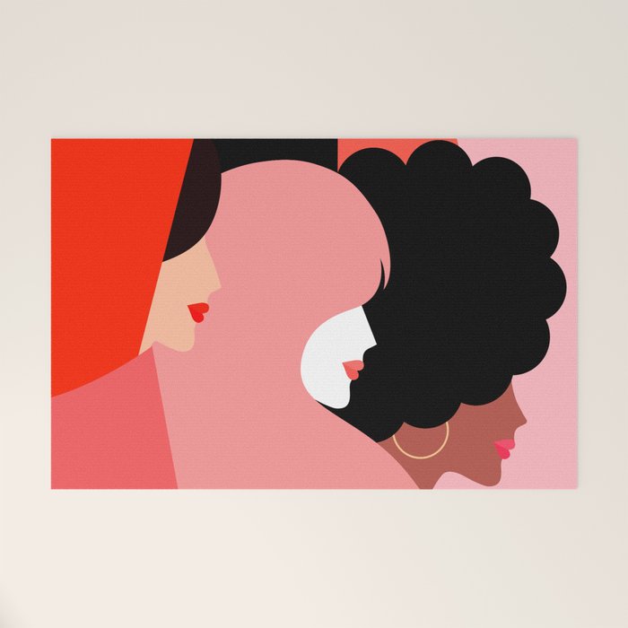 Girl Power we persist  #girlpower Welcome Mat Gallery Image 1