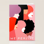 Girl Power we persist  #girlpower Stationery Card Gallery Image 2