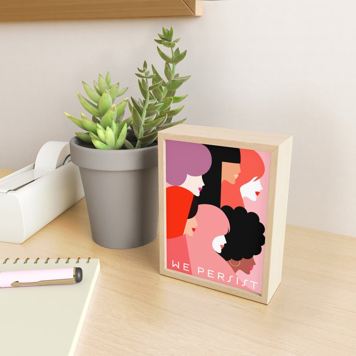 Girl Power we persist  #girlpower Mini Art Print Gallery Image 2