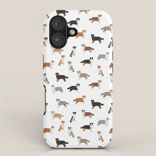 Australian Shepherd Colors Pattern Iphone Case Gallery Image 1
