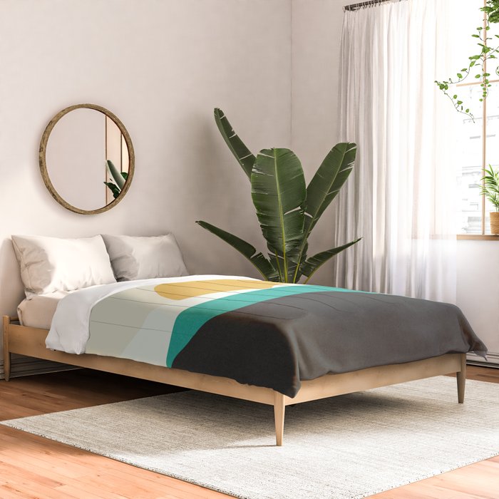 Sunny Island - Gold Green Comforter Gallery Image 2