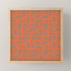 Midcentury Mid Mod Piquet Inspired by PANTONE 17 1230 Color of the Year Mocha Mousse Mini Art Print Gallery Image 1