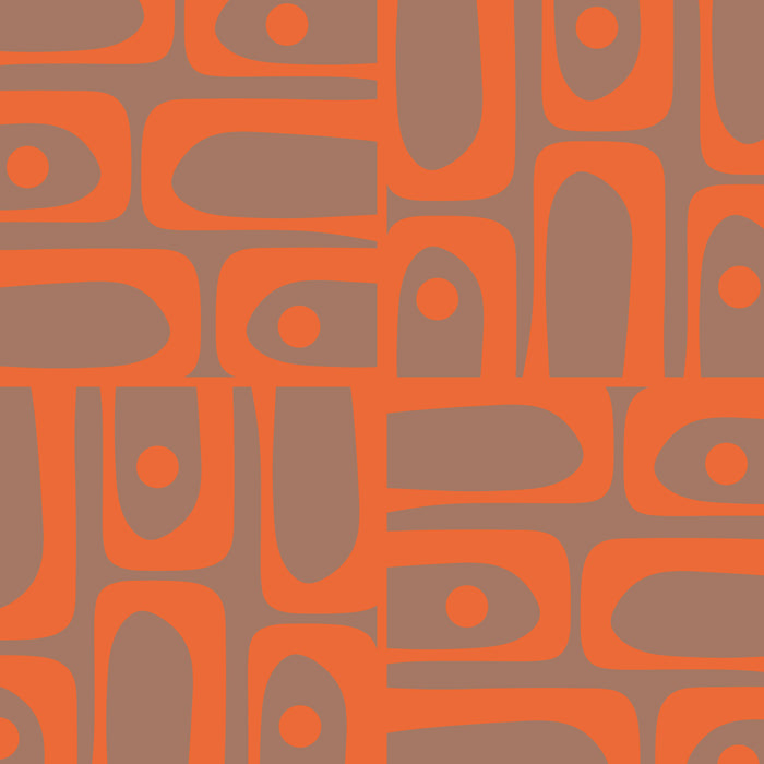 Midcentury Mid Mod Piquet Inspired by PANTONE 17 1230 Color of the Year Mocha Mousse Coffee Mug Gallery Image 2
