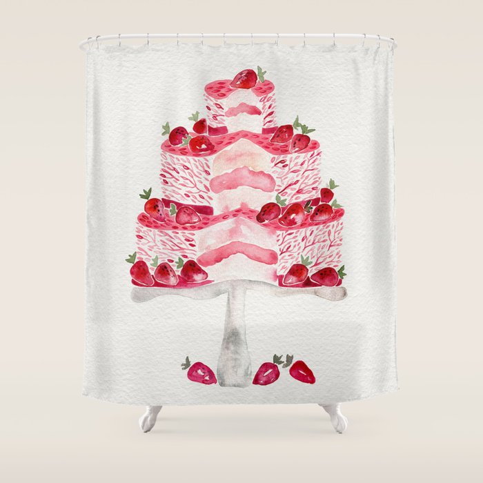 Strawberry Shortcake Shower Curtain Gallery Image 1