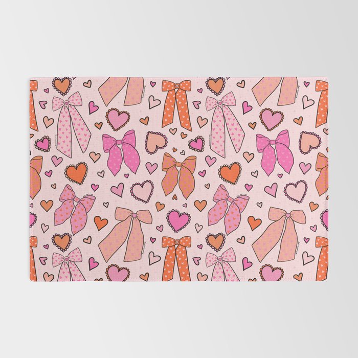 Valentine Bow Print Rug Gallery Image 2