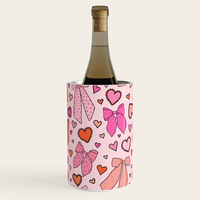 Valentine Bow Print Wine Chiller Gallery Image 3