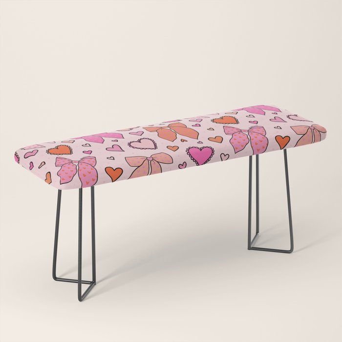 Valentine Bow Print Bench Gallery Image 1