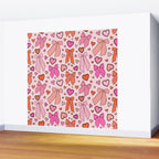 Valentine Bow Print Wall Mural Gallery Image 2