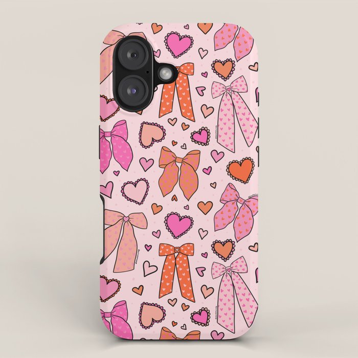 Valentine Bow Print iPhone Case Gallery Image 1
