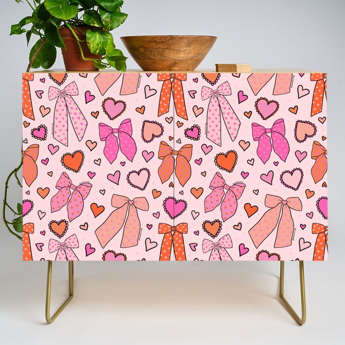 Valentine Bow Print Credenza Gallery Image 1