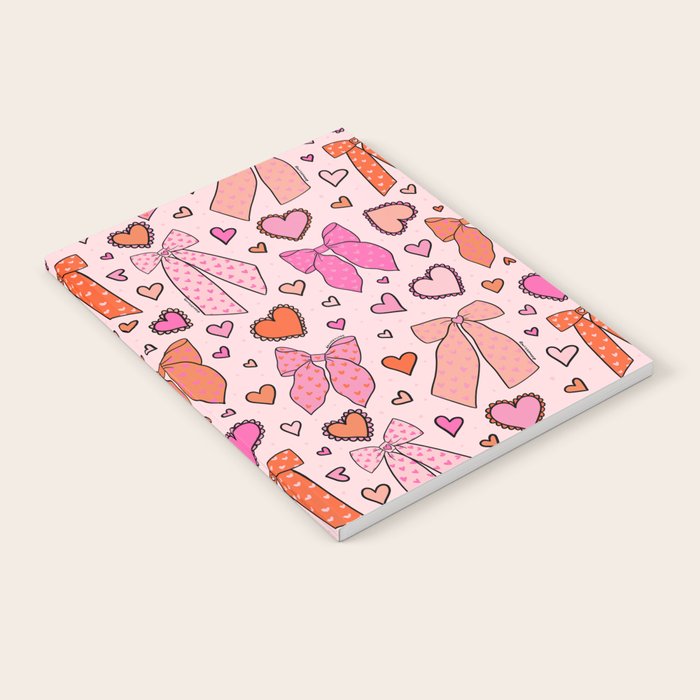 Valentine Bow Print Notebook Gallery Image 2