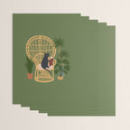 Hidden cat 51 private forest reading area rattan chair Wrapping Paper Gallery Image 3