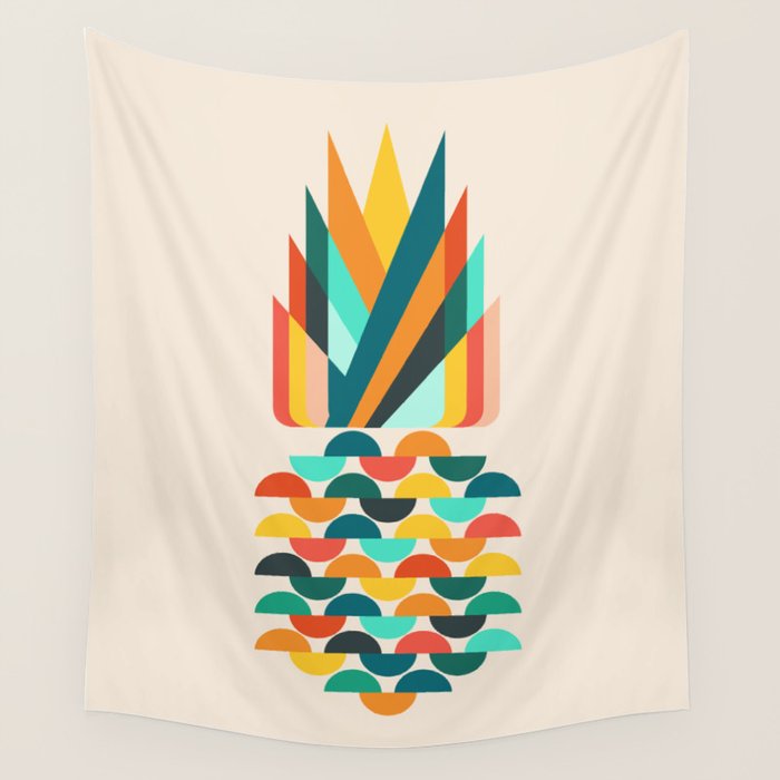 Groovy Pineapple Wall Tapestry Gallery Image 4
