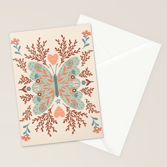 Freedom Butterfly 2 Stationery Card Gallery Image 2