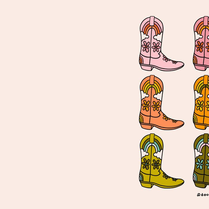 Rainbow Cowboy Boots Coffee Mug Gallery Image 2