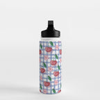 Watercolor Cherry Blossom Picnic Pattern Water Bottle Gallery Image 3
