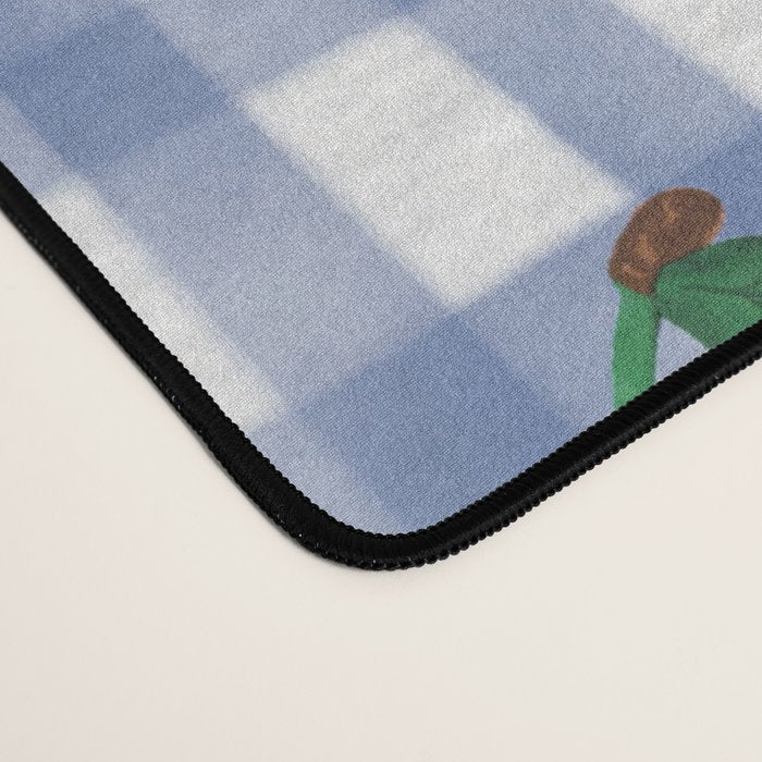 Watercolor Cherry Blossom Picnic Pattern Desk Mat Gallery Image 4