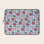 Watercolor Cherry Blossom Picnic Pattern Laptop Sleeve Gallery Image 1